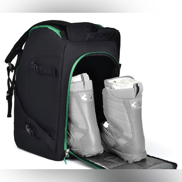 NWT Ski Boot Bag Black Cooler Backpack 50L Waterproof, AVAILABLE IN MULTI COLORS - Picture 7 of 13
